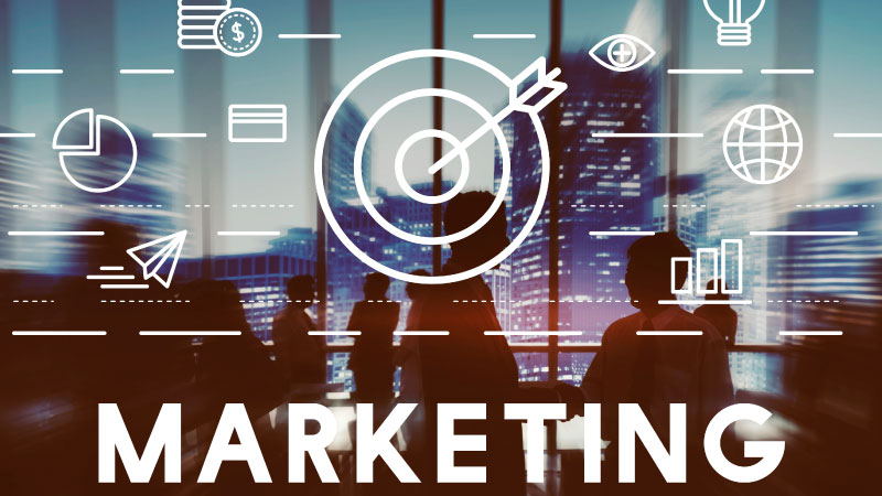 marketing advertising commercial strategy concept